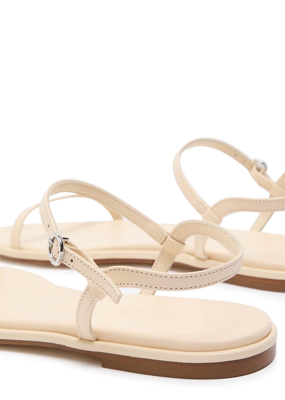 Aeyde Nettie Leather Sandals in White | Lyst