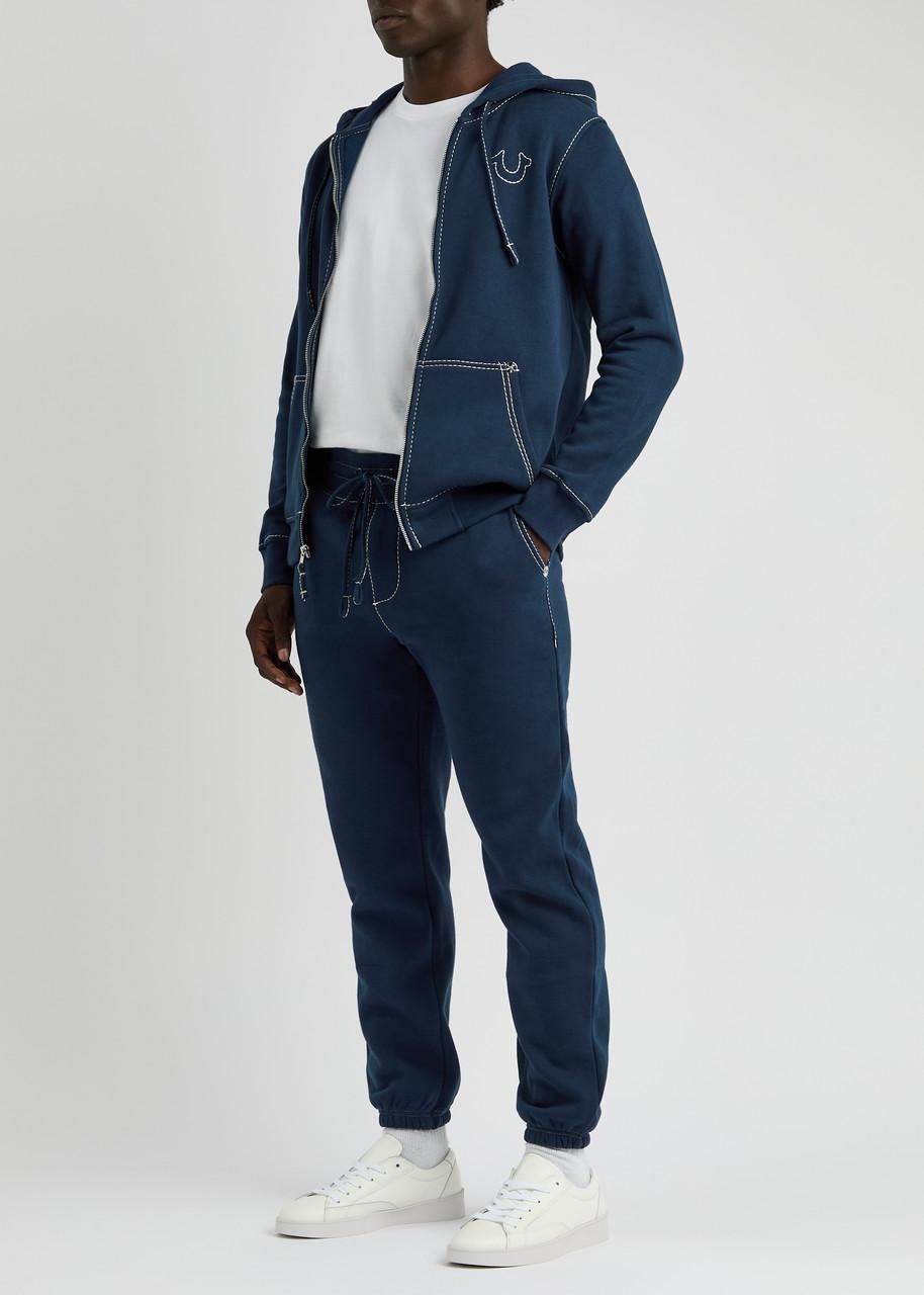 True Religion Big T Cotton Blend Sweatpants in Blue for Men Lyst UK