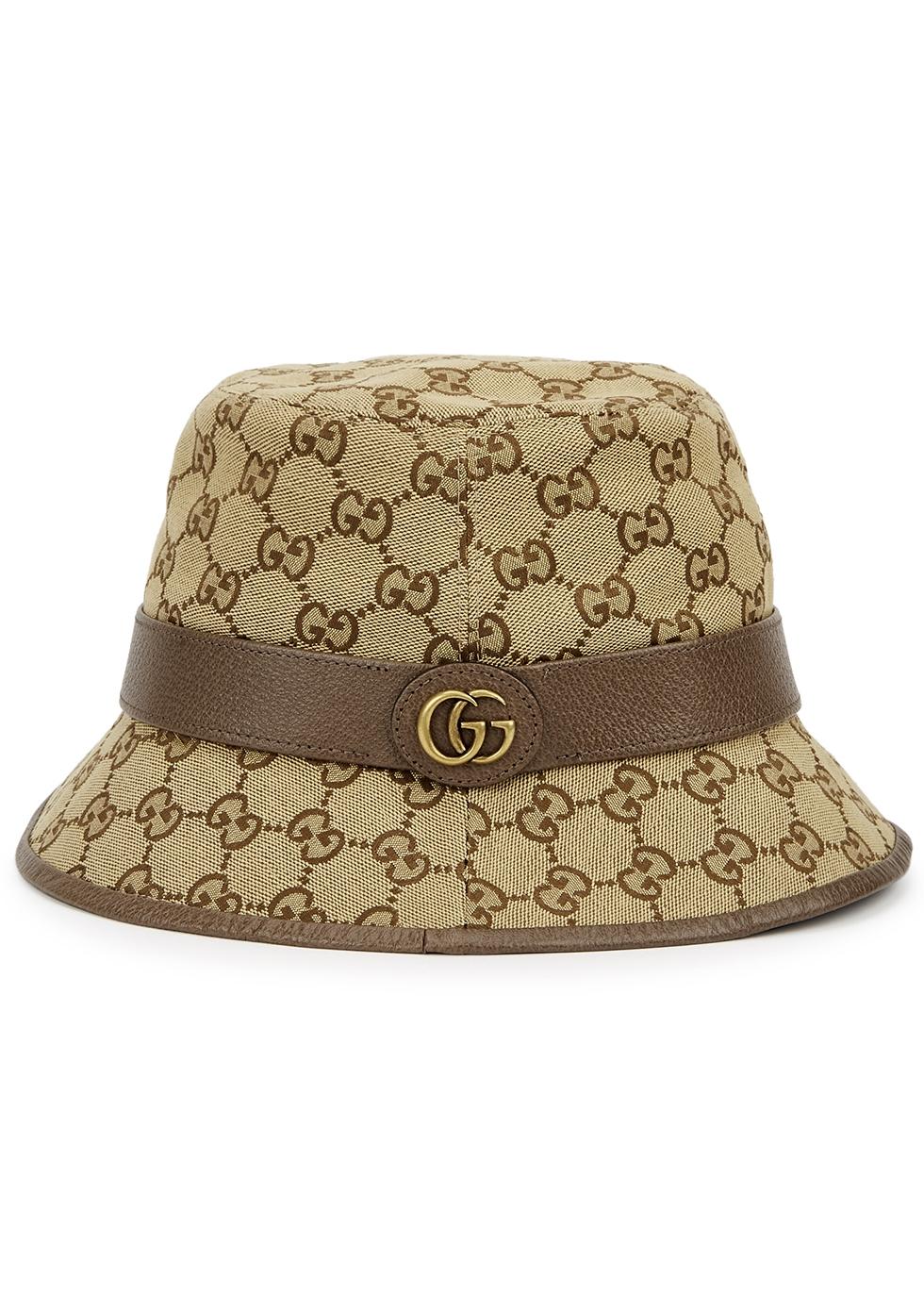 Gucci GG Monogrammed Canvas Bucket Hat in Beige (Natural) for Men - Lyst