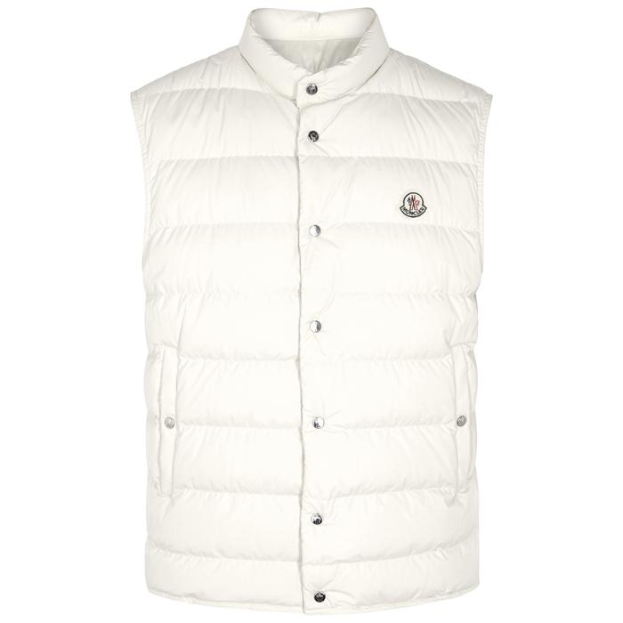 Moncler Febe Quilted Shell Gilet in White for Men - Lyst