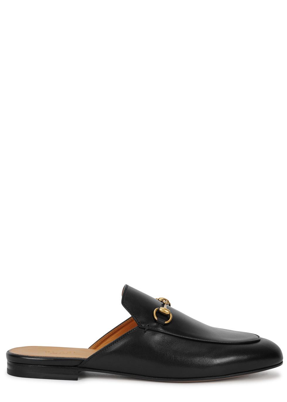 gucci princetown leather backless loafers