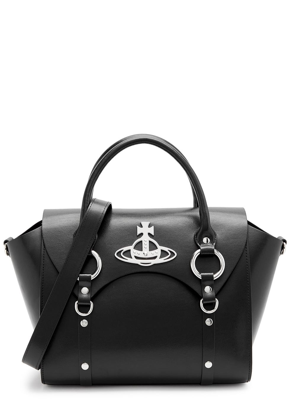Vivienne Westwood Betty Medium Leather Shoulder Bag in Black | Lyst