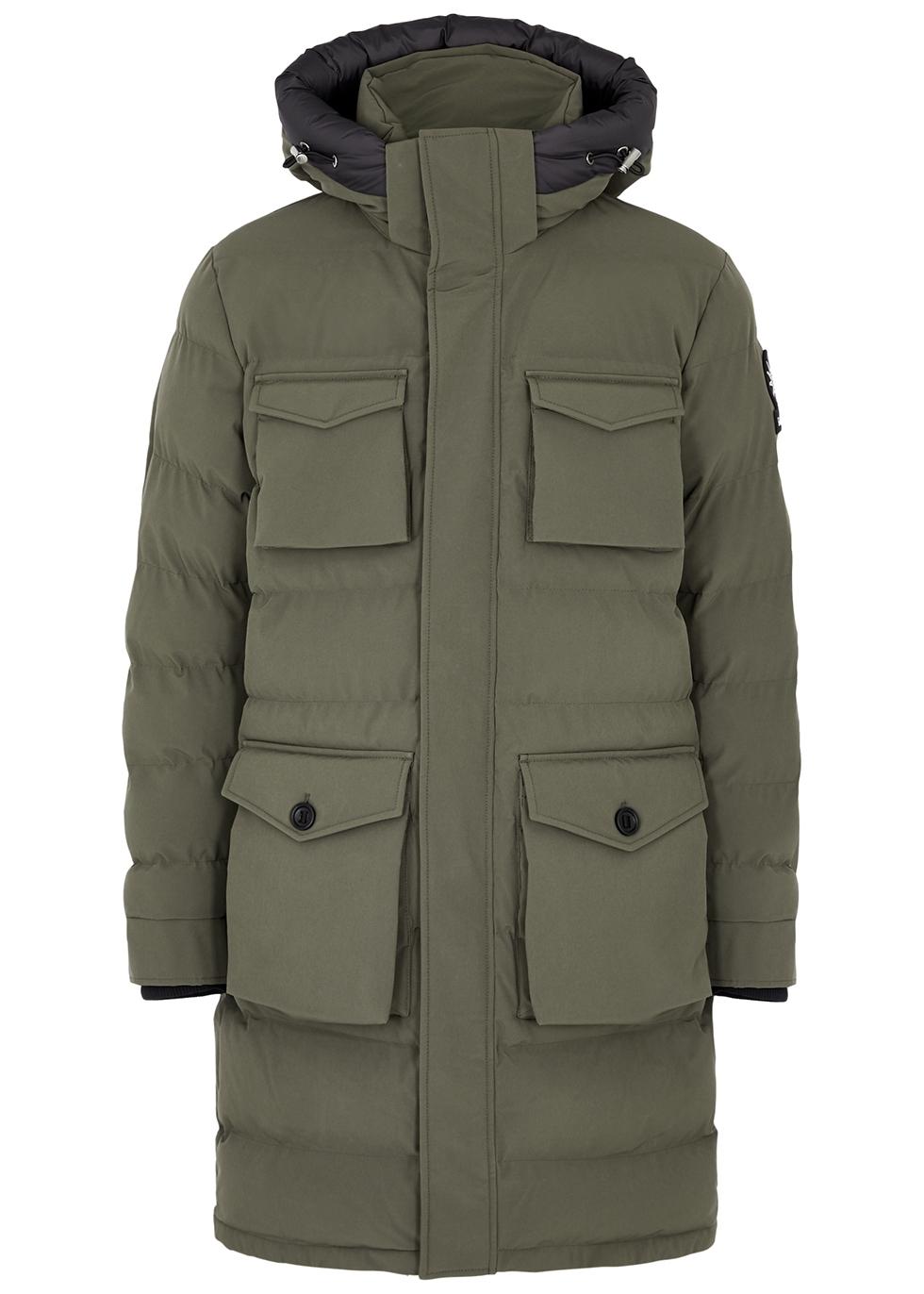 Sandbanks Branksome Quilted Shell Coat in Green for Men Lyst