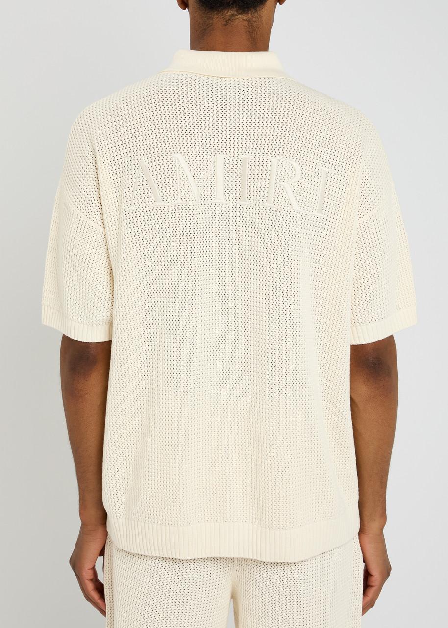 Amiri Crochet Open-Knit Shirt in Natural for Men | Lyst