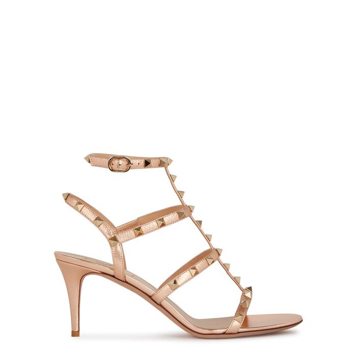 valentino sandals gold