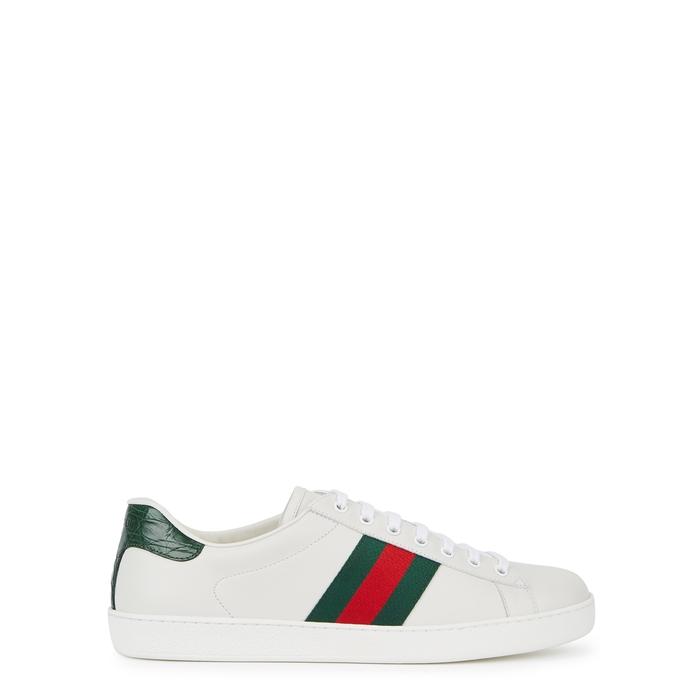 Gucci New Ace White Leather Sneakers for Men - Save 31% - Lyst