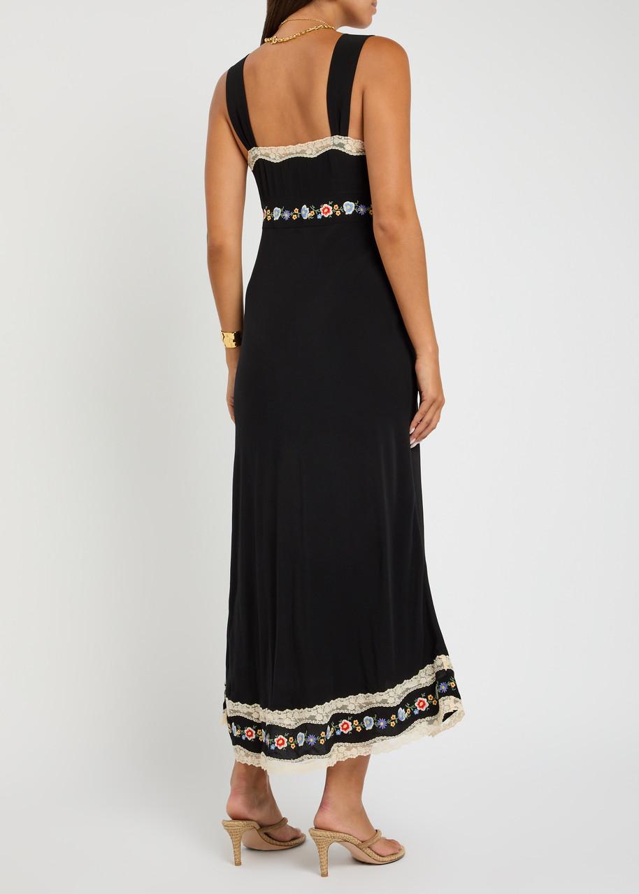 lucie midi dress rixo RIXO Lucie Satin Midi Rose