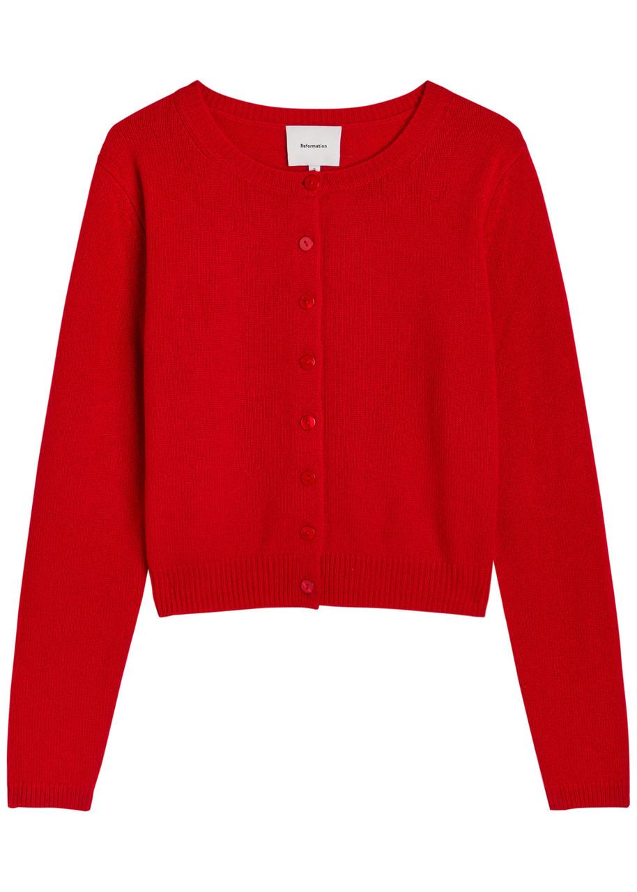 Clara Cashmere Cardigan Reformation Ruby Cardigan Set REFORMATION