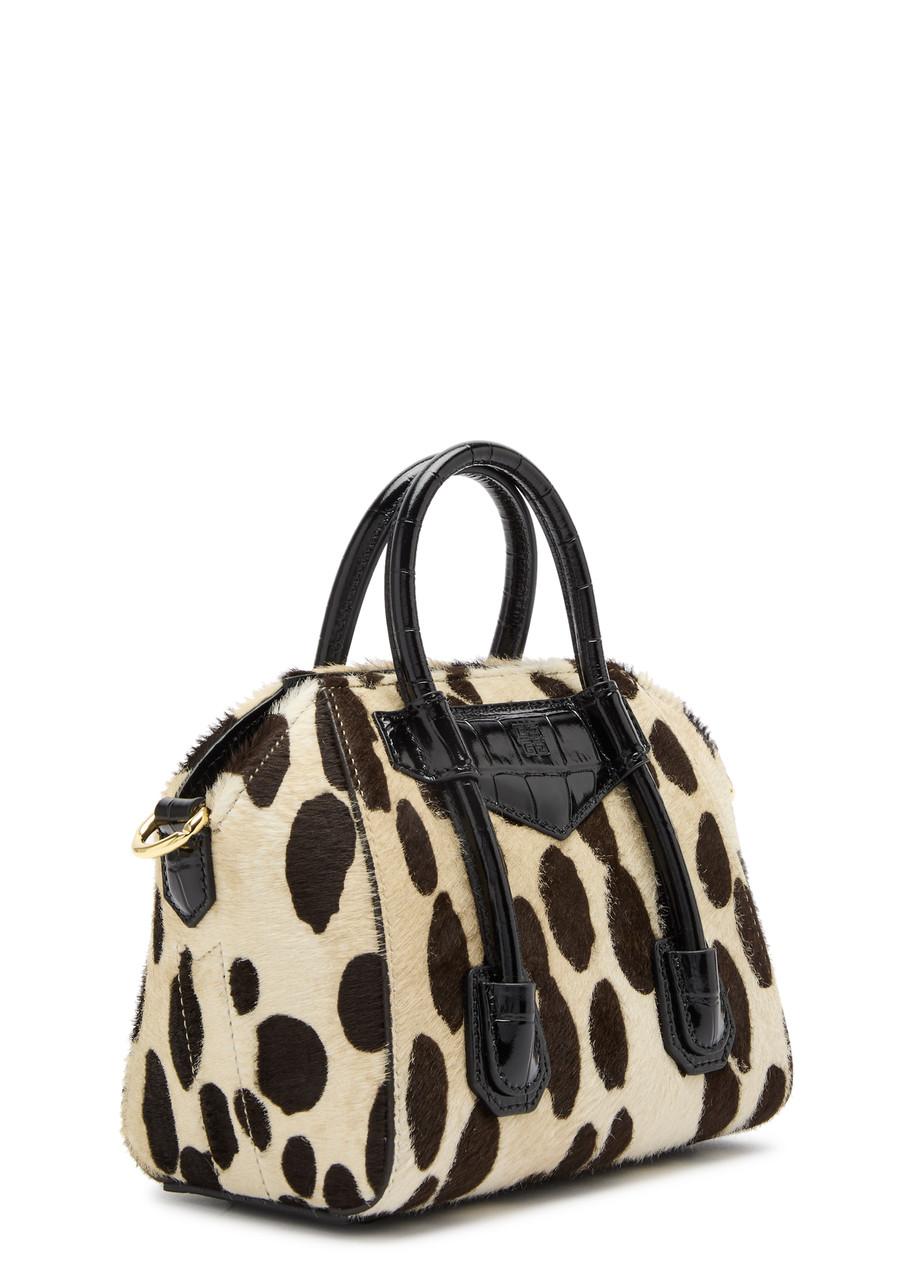 【送料&関税込】Givenchy Printed Calf Hair Antigona Lock Toy Givenchy Antigona Toy Lock Crossbody Bag in Leopard Calf