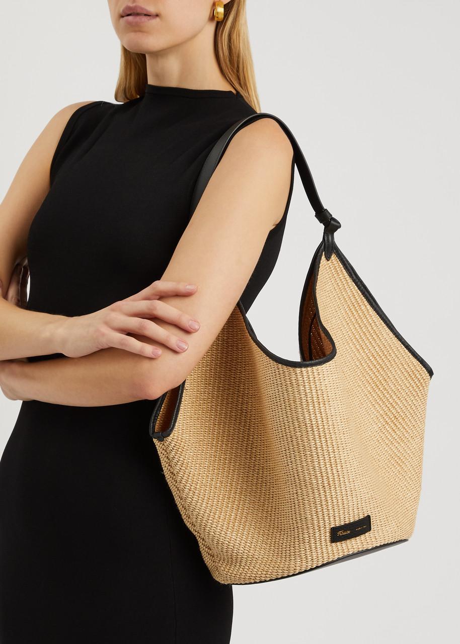 【KHAITE】ミディアム ロータス トートバッグ 天然ラフィア Medium Lotus Tote in Natural Raffia – KHAITE
