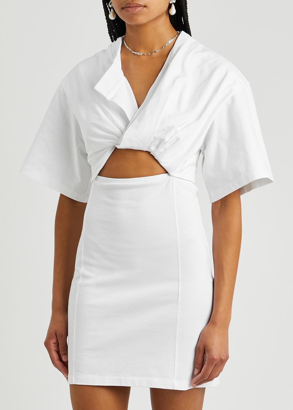 Jacquemus La Robe T-shirt Bahia Cotton Mini Dress in White | Lyst