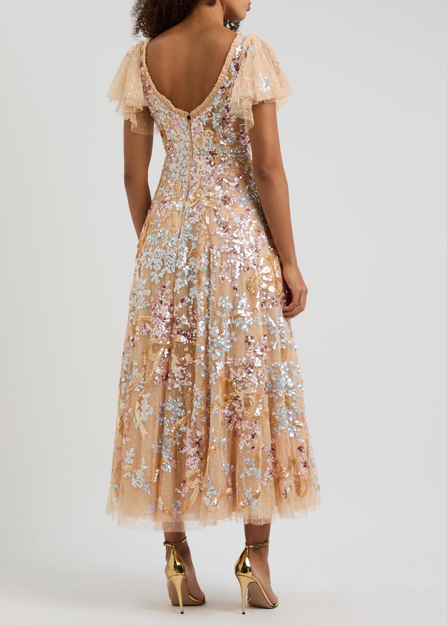 needle and thread gold sequin dress Sunray Sequin Micro Mini Dress