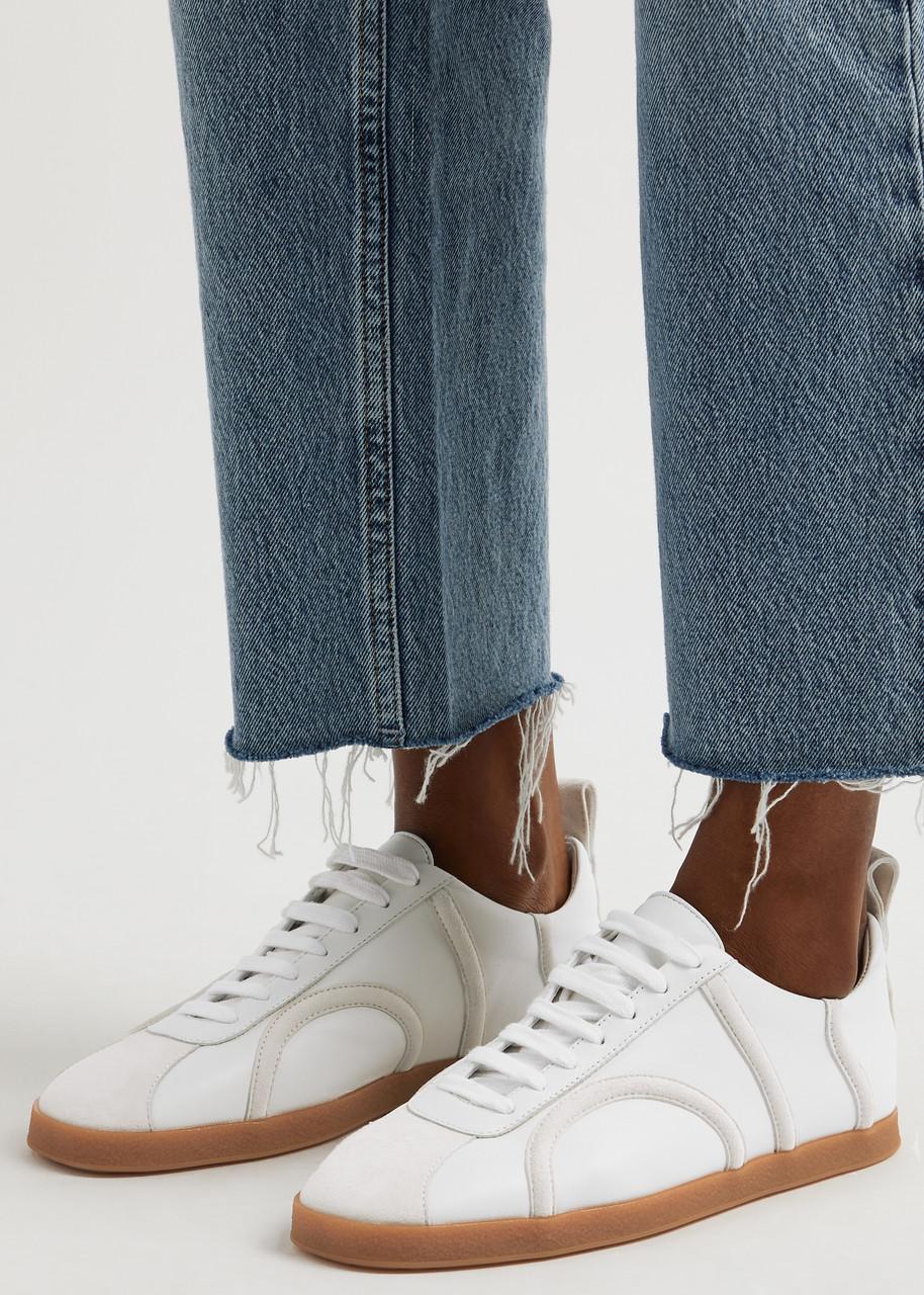 TOTEME Toteme Panelled Leather Sneakers in White | Lyst
