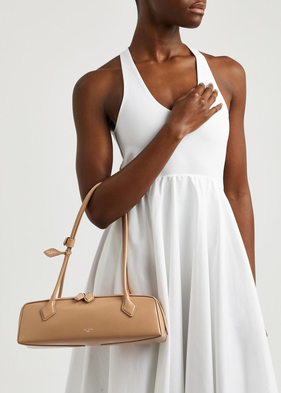 Alaïa Alaïa Le Teckel Medium Leather Shoulder Bag in Natural
