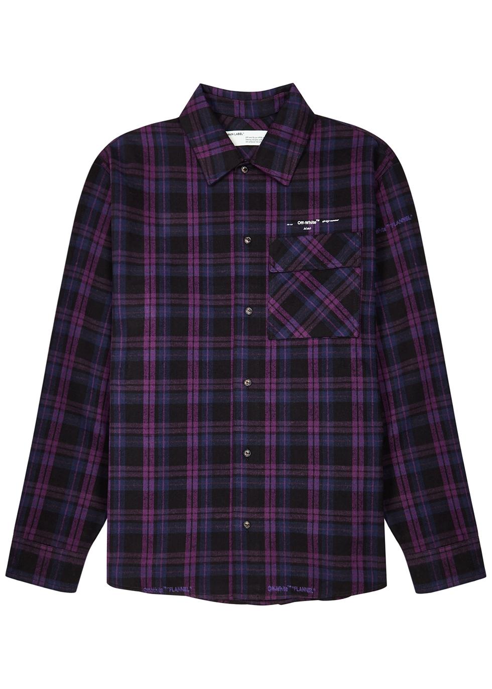 o Virgil Abloh Flannel Check Shirt 