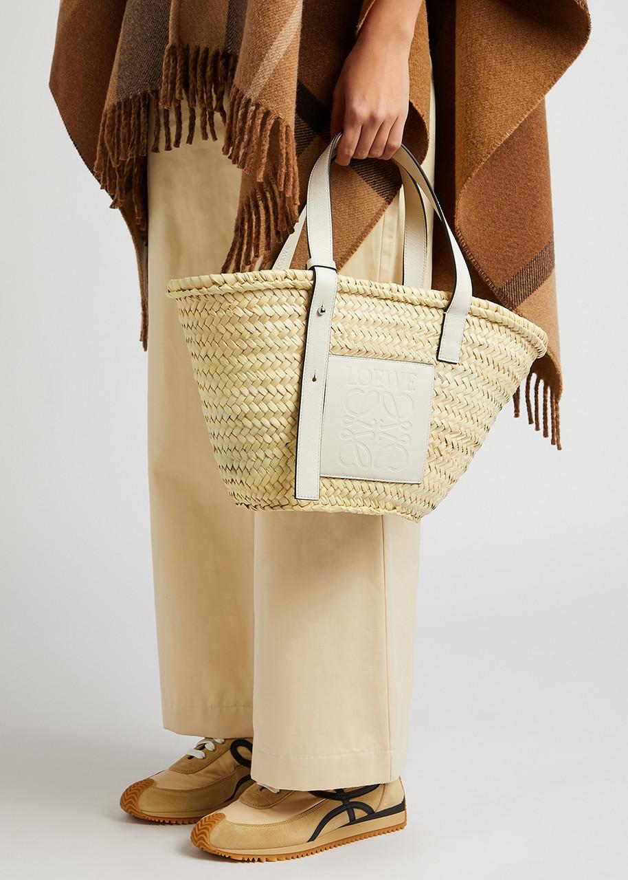 Túi Tote Loewe Basket Bag White Medium Celine Loewe Basket Bag