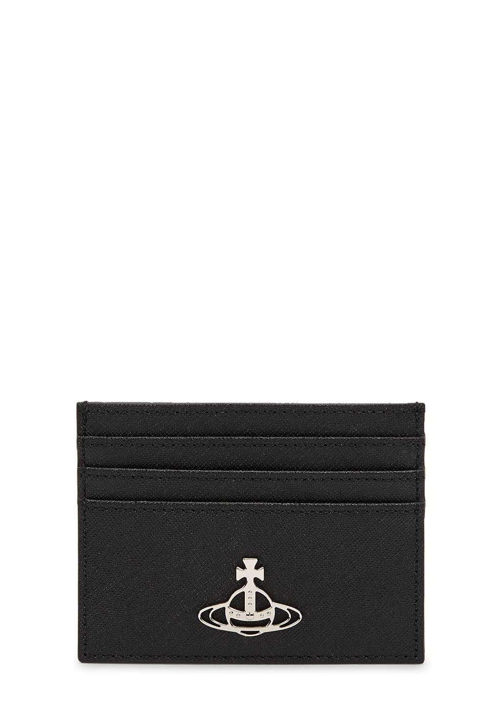 Vivienne Westwood Black Leather Card Holder | Lyst