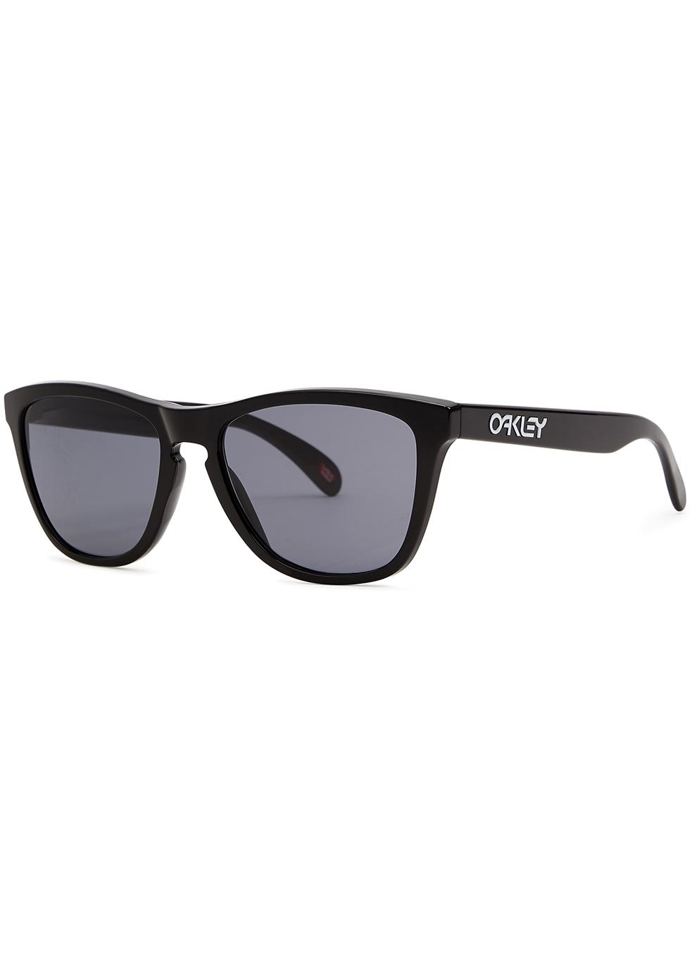 Oakley Frogskins Black Wayfarer-style Sunglasses, Sunglasses, Black for Men  | Lyst