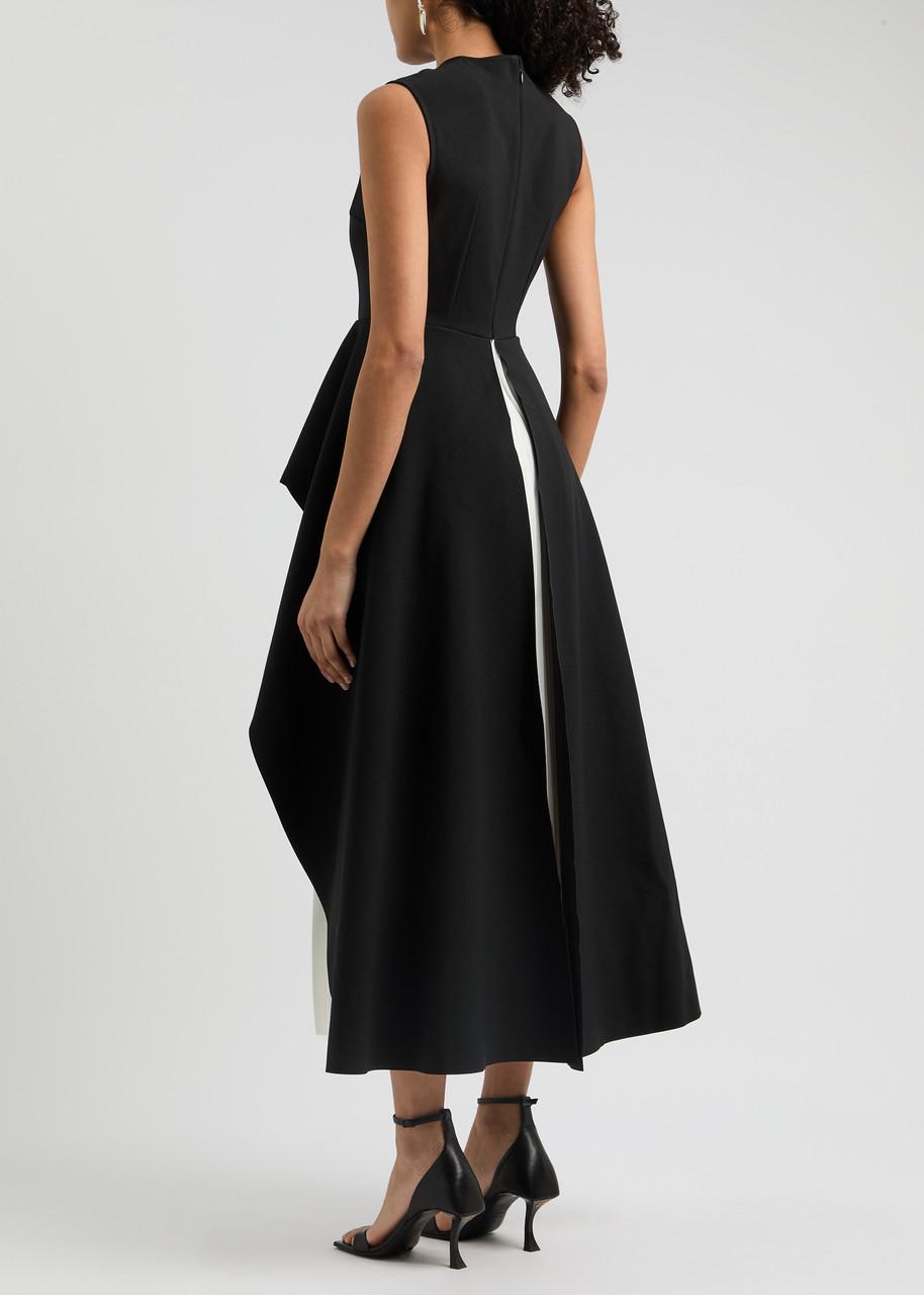 SOLACELONDON ワンピース ドレス Severny pleated layere1055229 Severny pleated layered midi dress in pink - Solace London