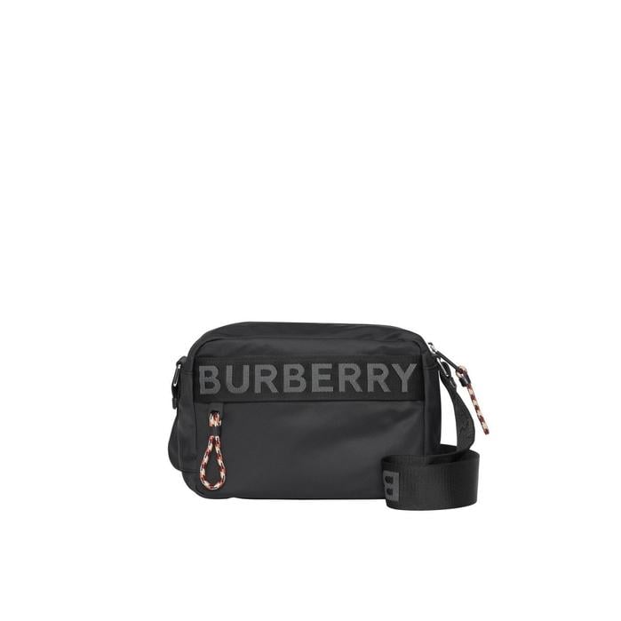 Burberry Logo Detail Nylon Crossbody Bag in Black for Men Lyst