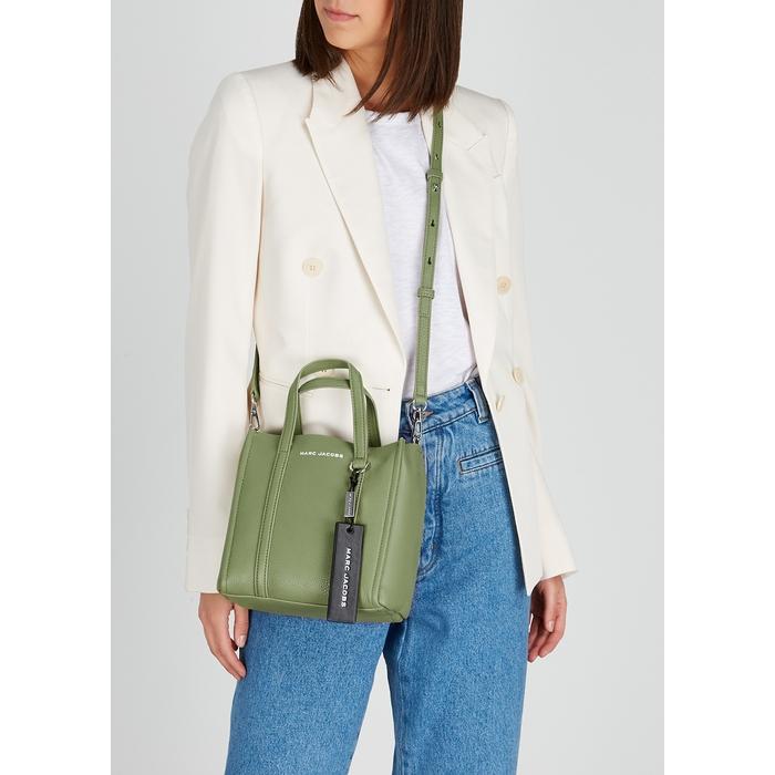 Marc Jacobs The Tag 21 Mini Sage Leather Tote in Green | Lyst