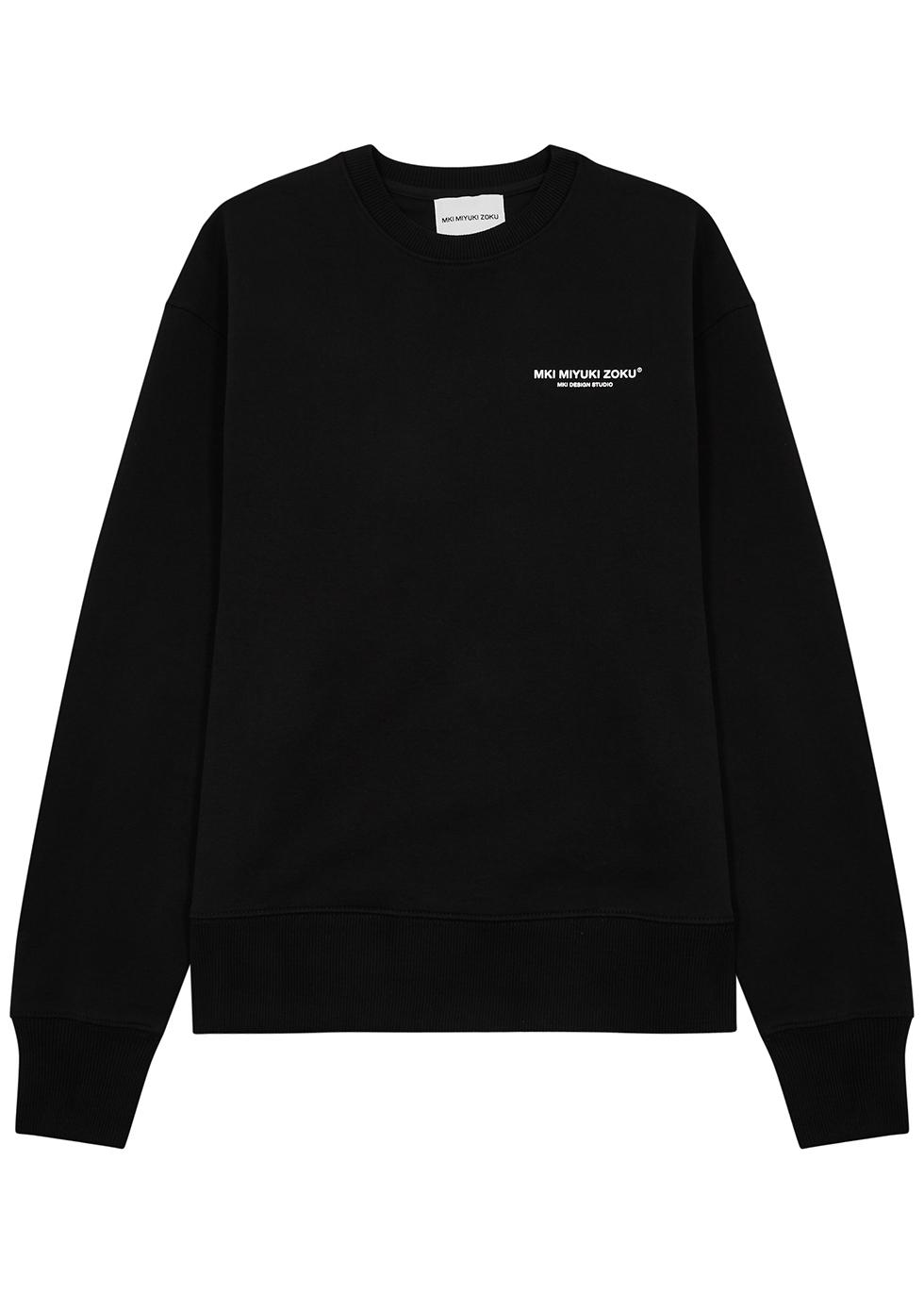 MKI Miyuki-Zoku Logo-print Jersey Sweatshirt in Black for Men | Lyst
