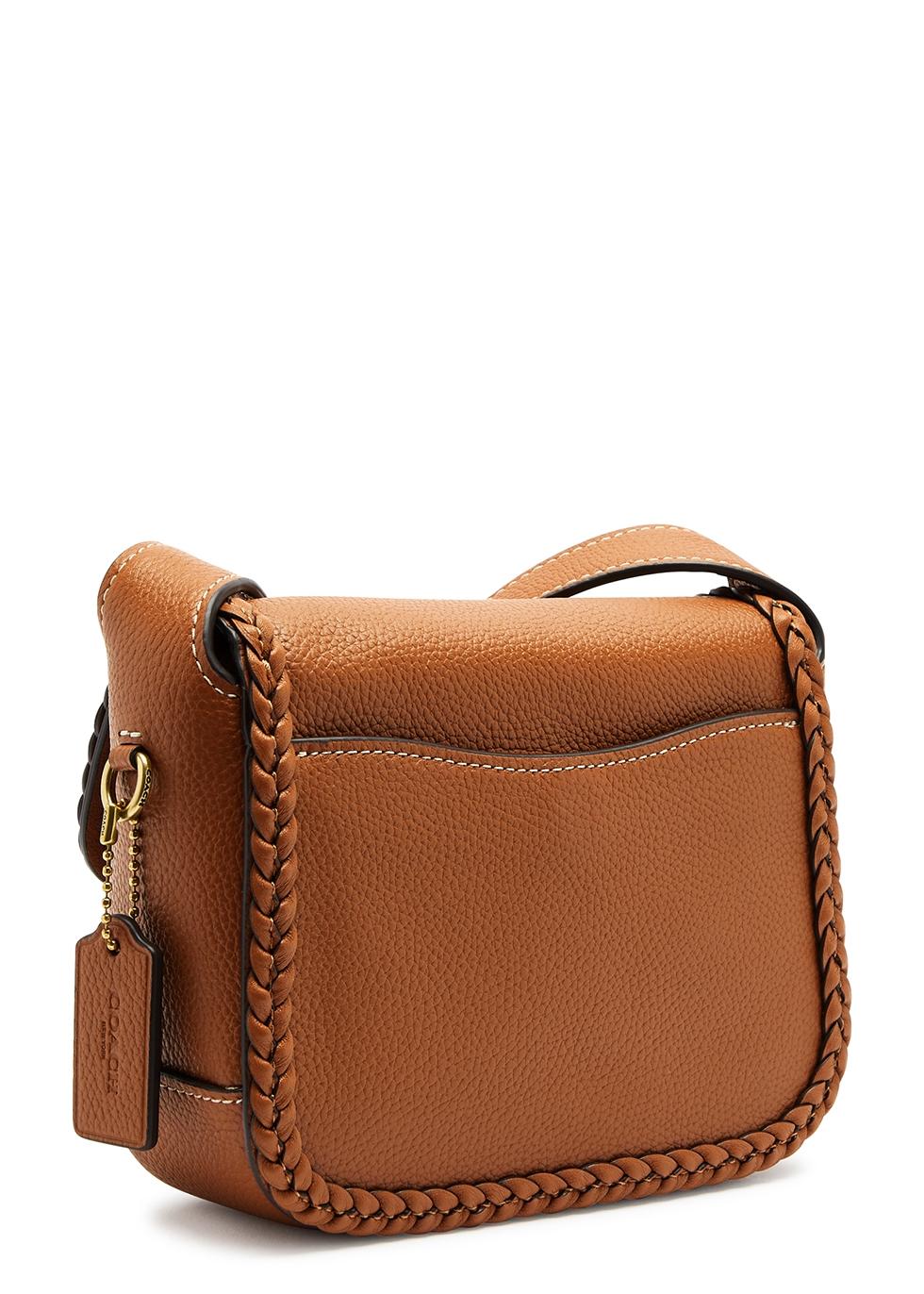 COACH Tabby Messenger 19 Leather Cross-body Bag in Brown | Lyst