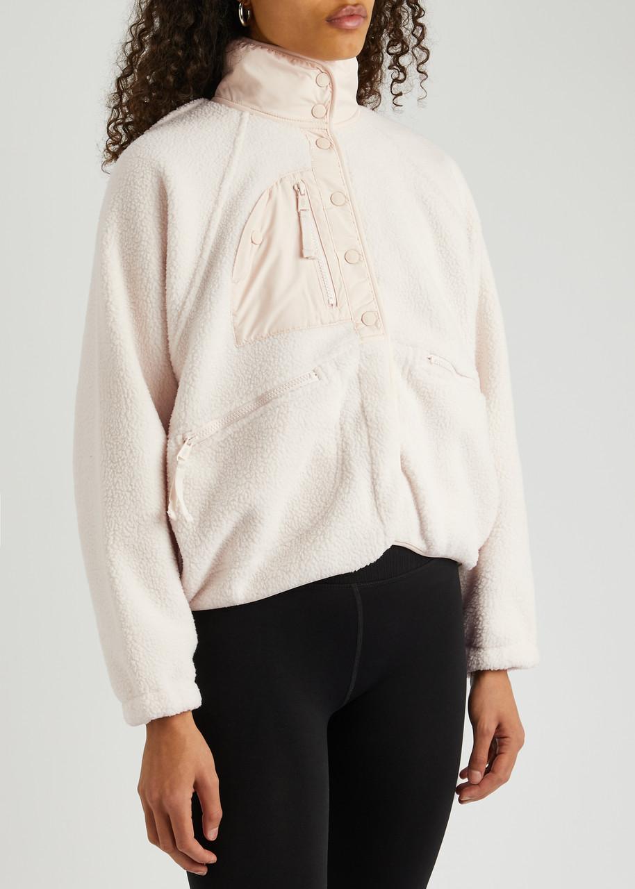 Free People Hit The Slopes Panelled Fleece Jacket in Pink for Men