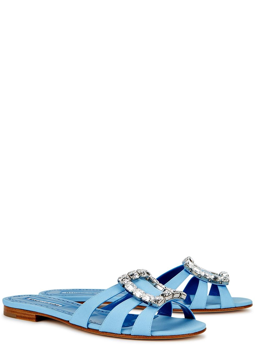 manolo blahnik light blue heels