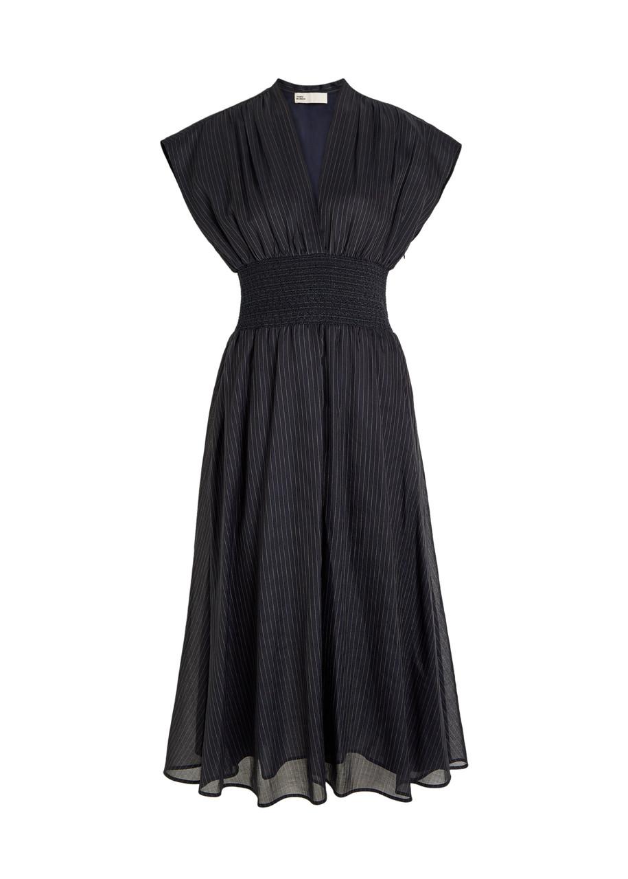 【Tory Burch】Striped Cotton Dress ワンピース ◆国内発送◆ Multi-Stripe Cut-Out Dress: Women's Designer Dresses | Tory