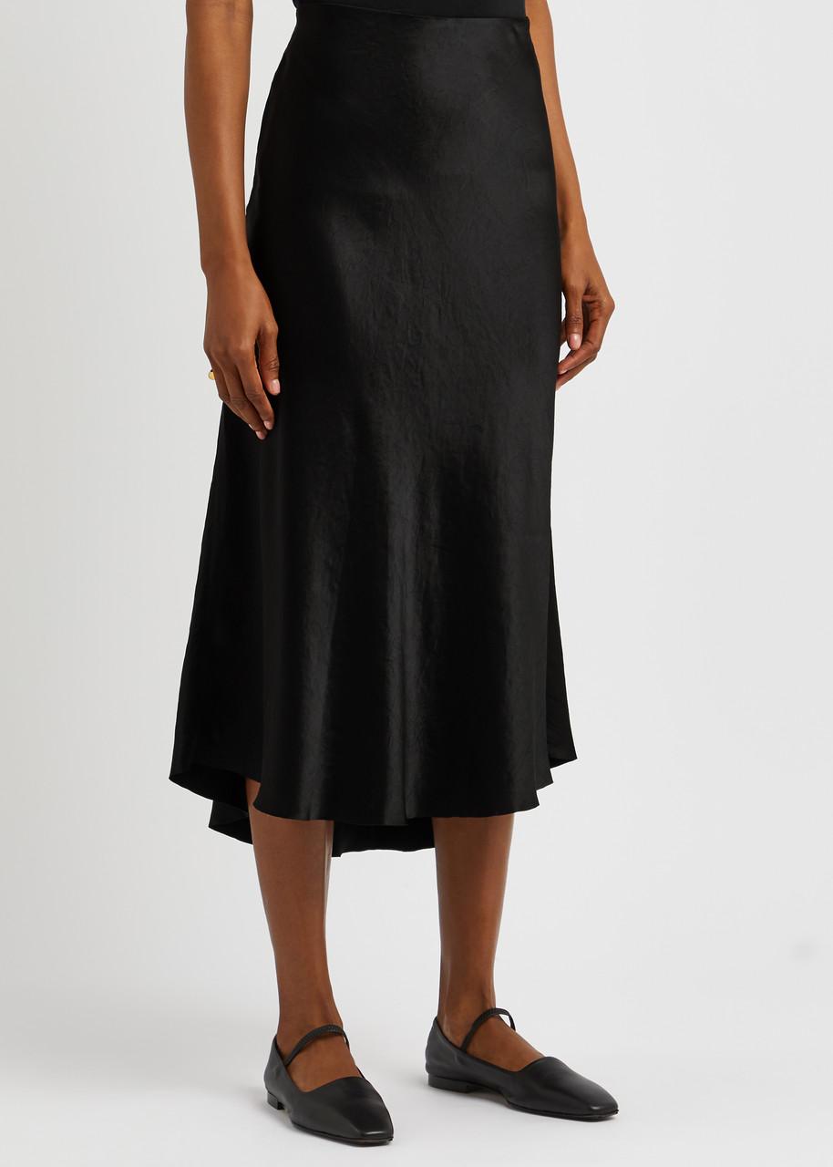 Satin midi top skirt vince