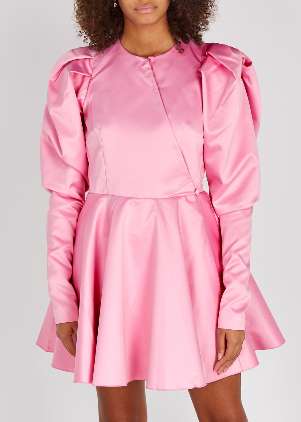 rotate satin mini dress