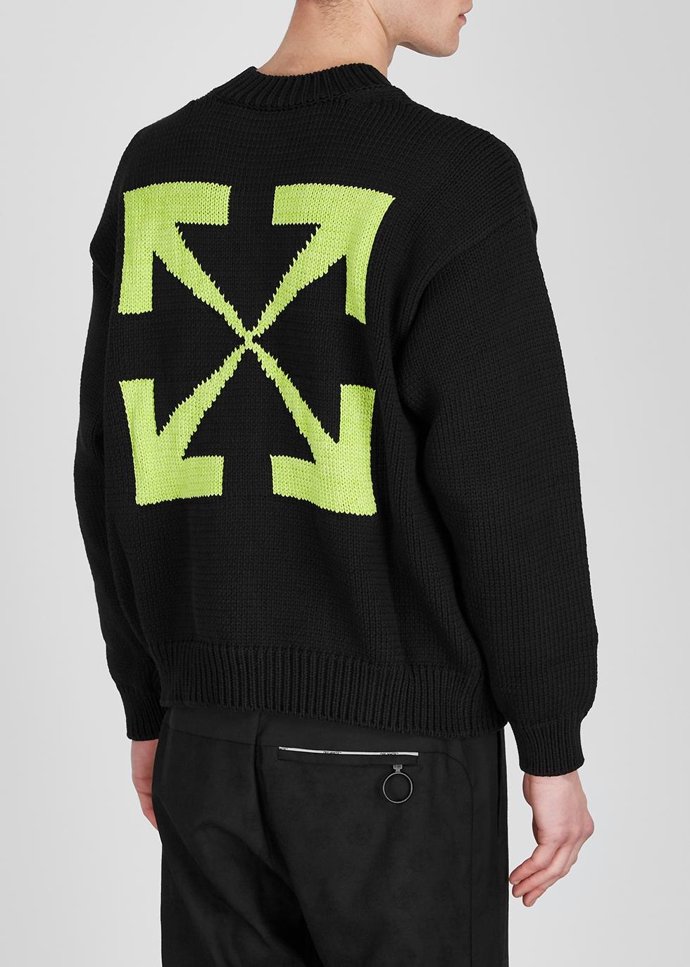 Off-White c/o Virgil Abloh Harry The Bunny Intarsia Knit Jumper in  Black/Green (Black) for Men - Save 79% - Lyst