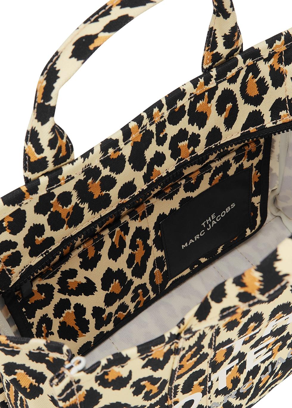 Marc Jacobs The Traveller Tote Small Leopardprint Canvas Bag Lyst