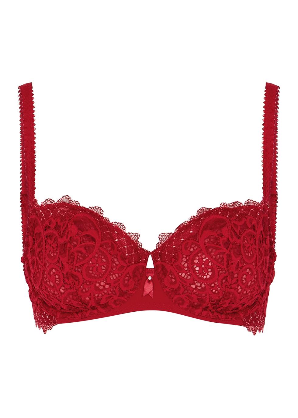 Wacoal Lace Essential Red Balcony Bra - Save 49% - Lyst