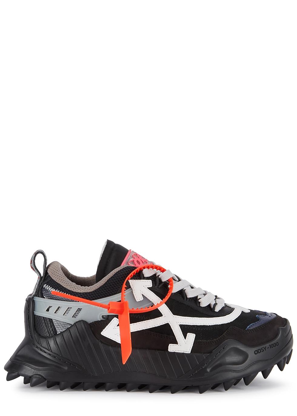 Off-White c/o Virgil Abloh Odsy 1000 Black Panelled Sneakers | Lyst