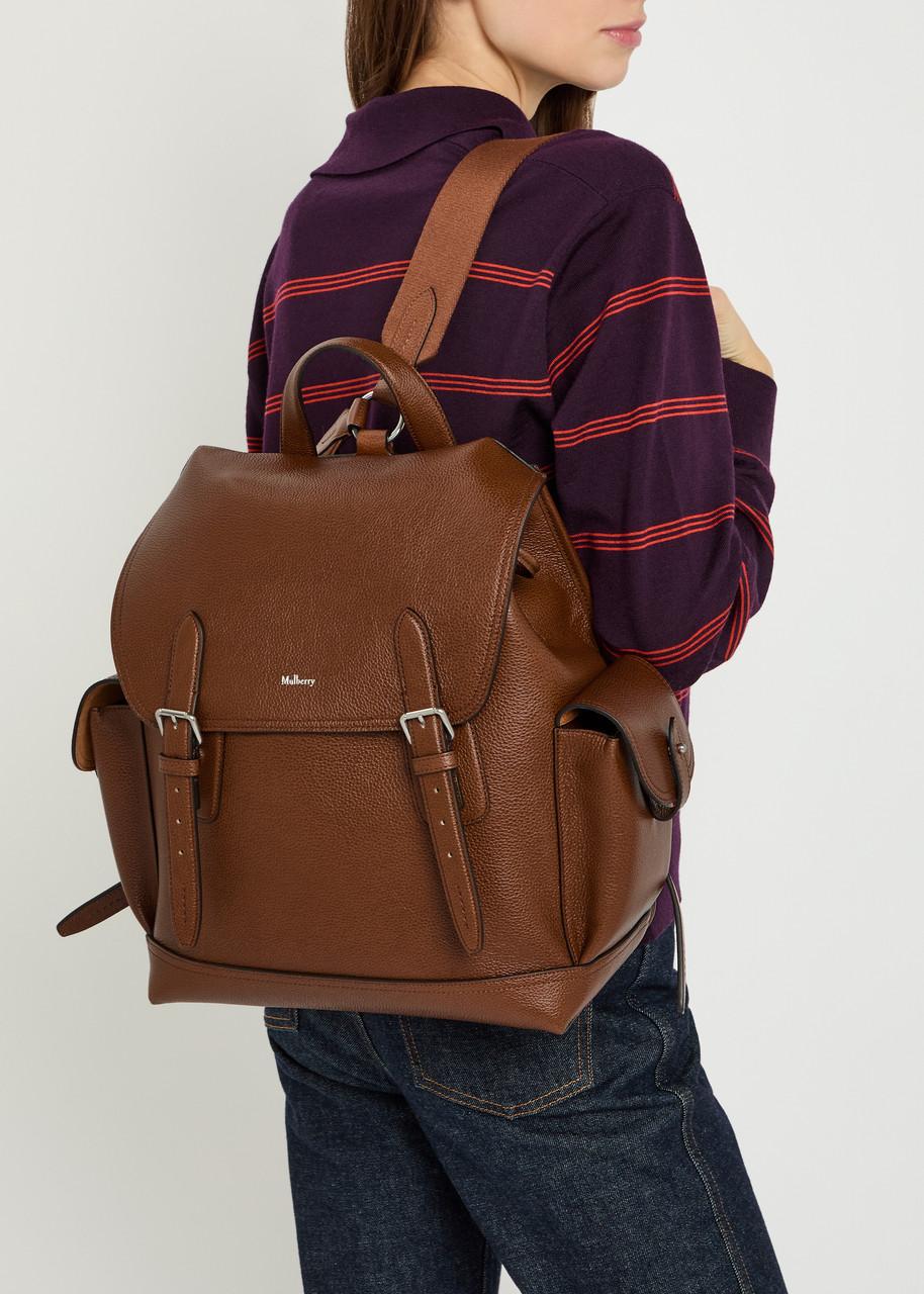 Mulberry Heritage Pebbled Leather Backpack in Brown | Lyst display picture 1