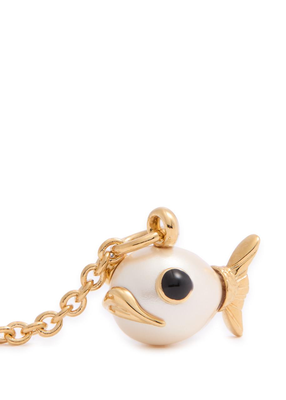 ◆Vivienne Westwood◆ Luzie fish-charm bracelet ブレスレット Vivienne Westwood Luzie Fish-Charm Bracelet in Metallic | Lyst