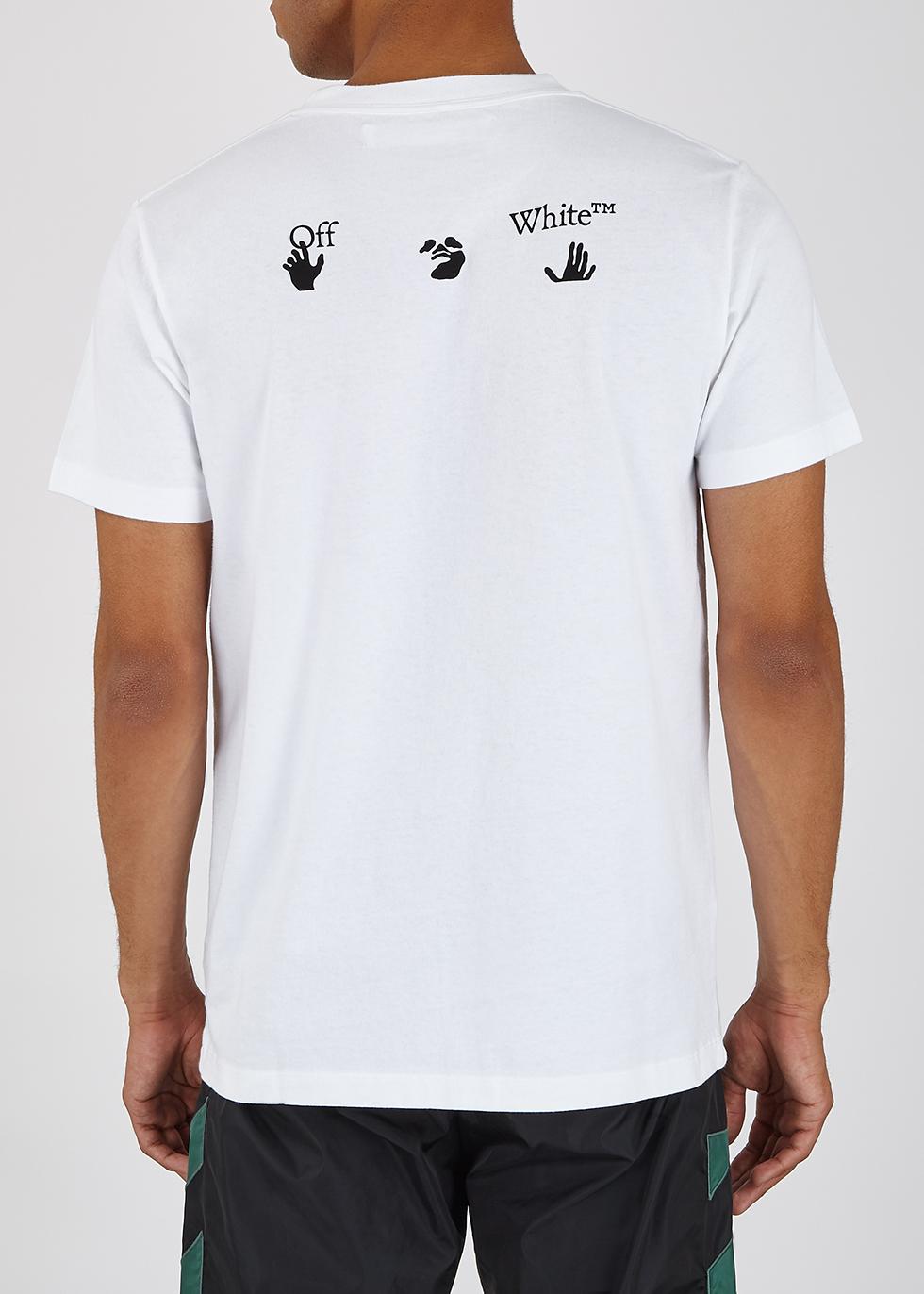 Off white top logo slim tee