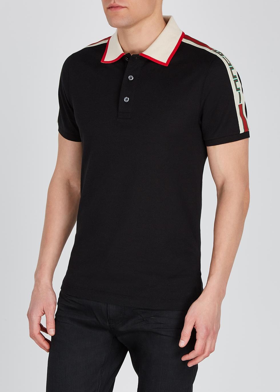 Gucci - Authenticated Polo Shirt - Black for Men, Never Worn, with Tag