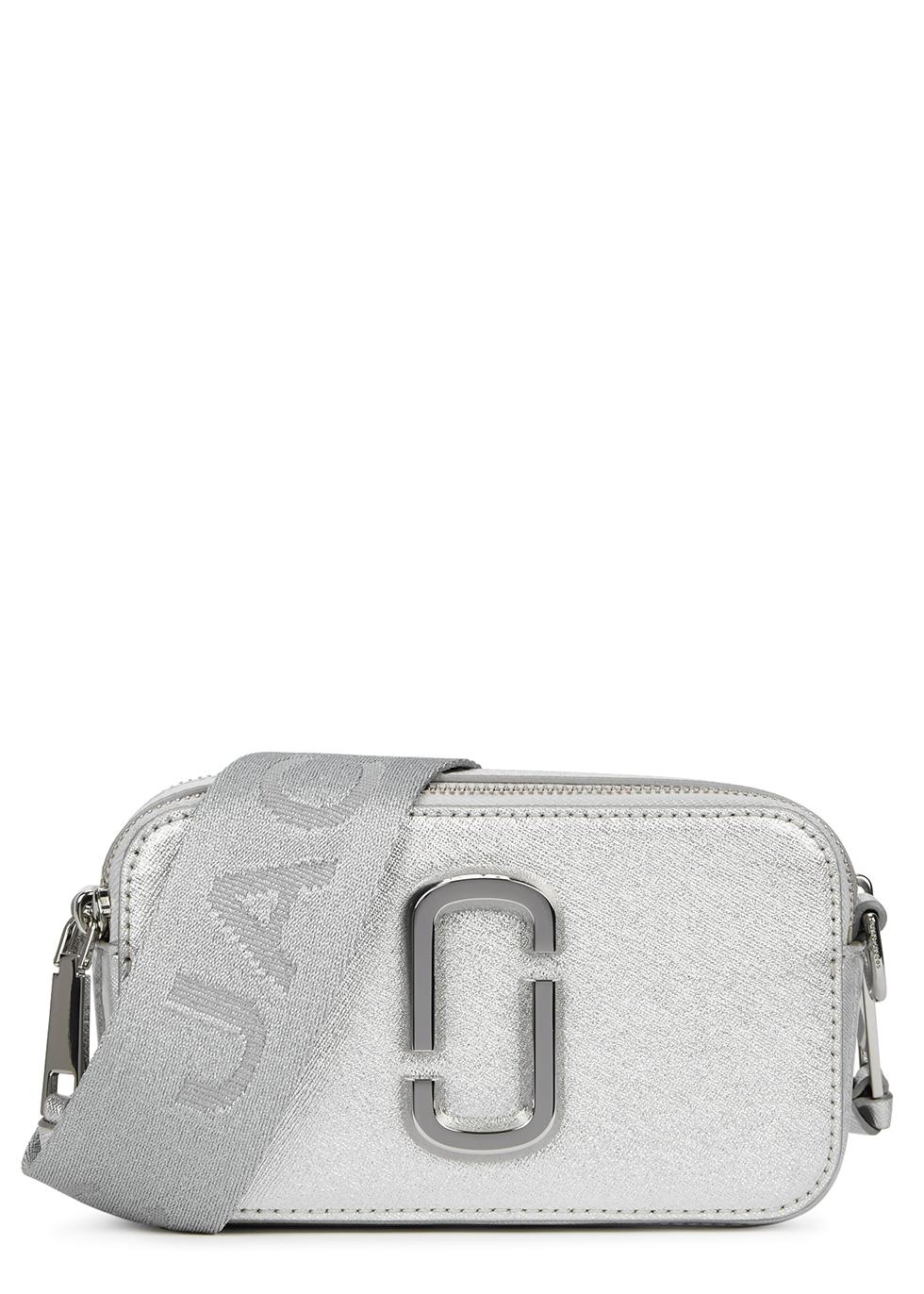 Marc Jacobs, Bags, Silver Marc Jacobs Softshot 2 Crossbody Bag Used