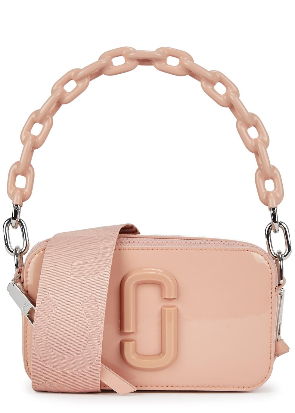 Marc Jacobs Beige Patent Leather Snapshot Camera Crossbody Bag Marc Jacobs