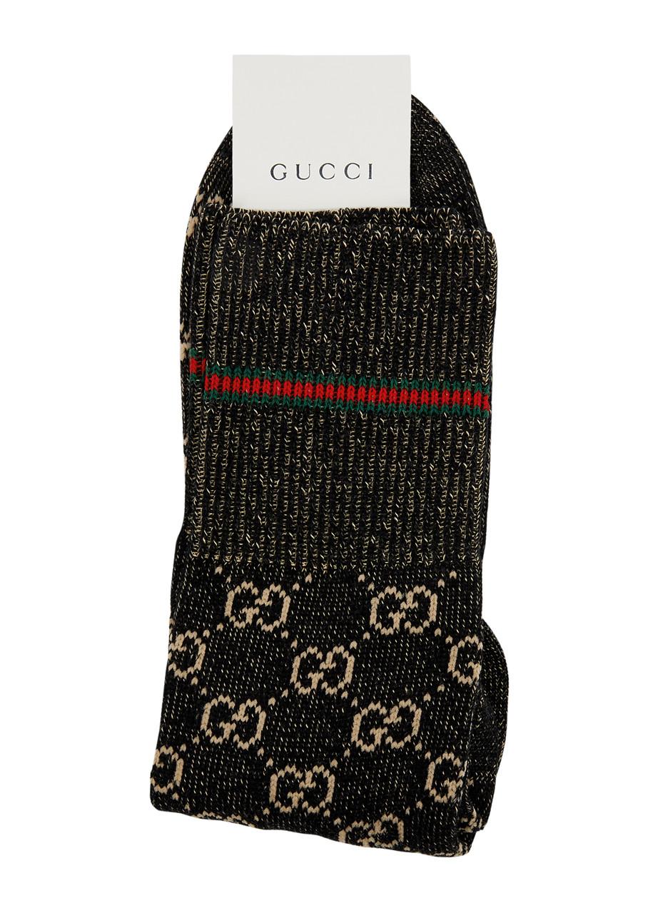 Gucci gg Cotton-blend Socks in Black for Men