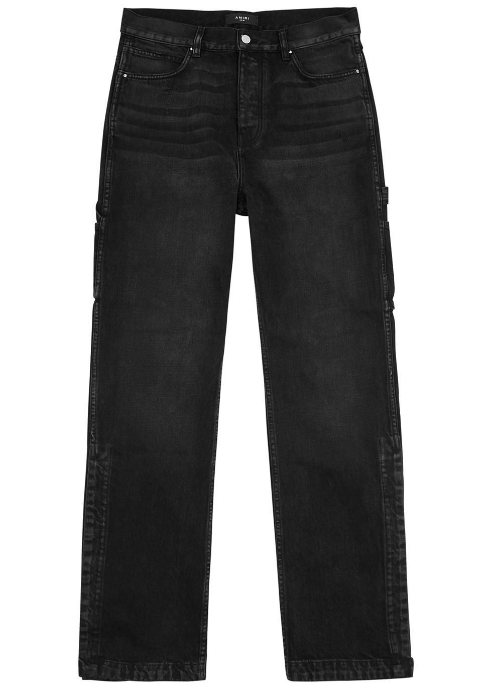 Amiri Stack Workman Flaredleg Jeans in Black for Men Lyst