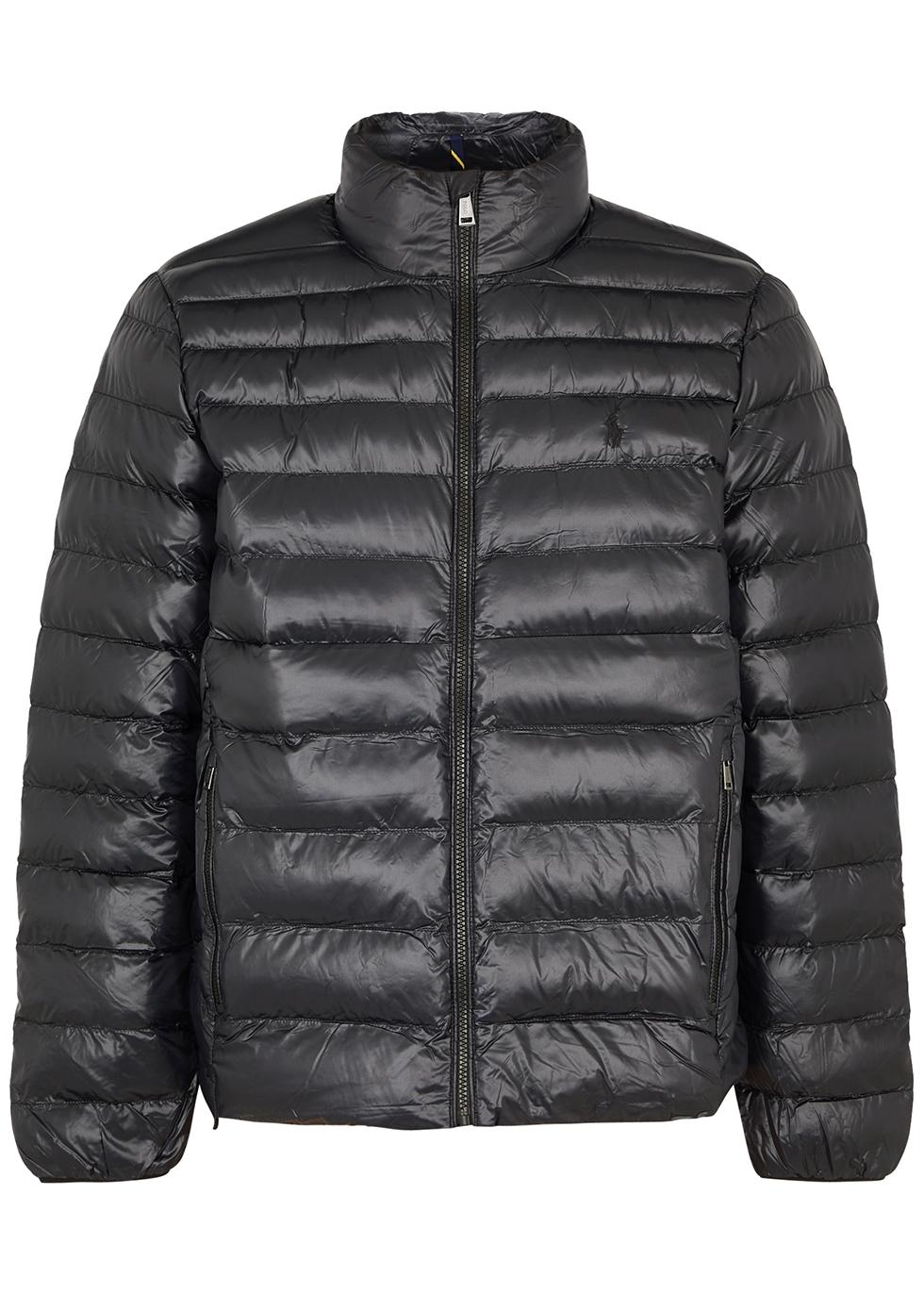 Polo Ralph Lauren Quilted Glossed Shell Jacket in Black for Men Lyst