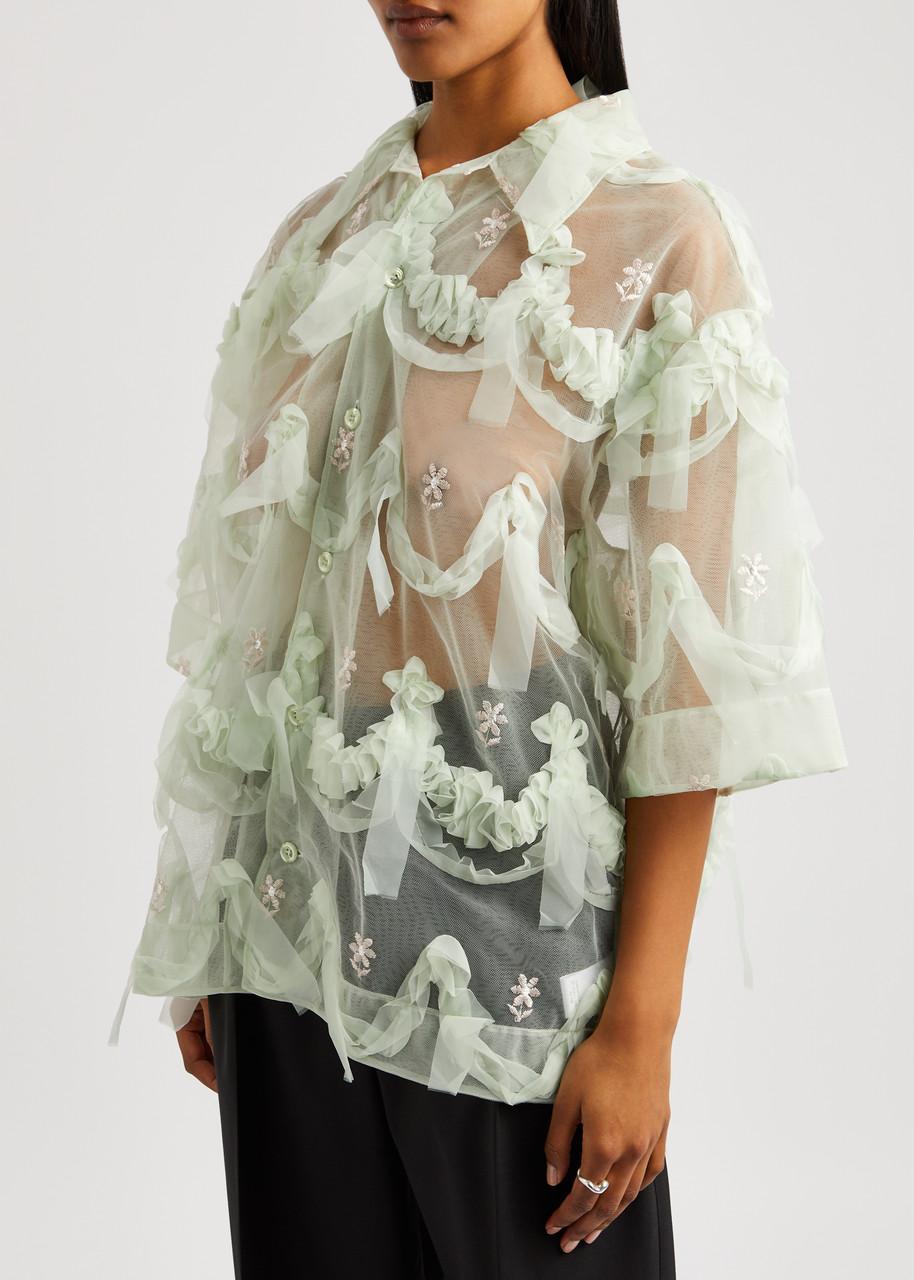 Simone Rocha　シモーネロシャ　 Ruffled Blouse Ruffle Rugby Shirt – Simone Rocha