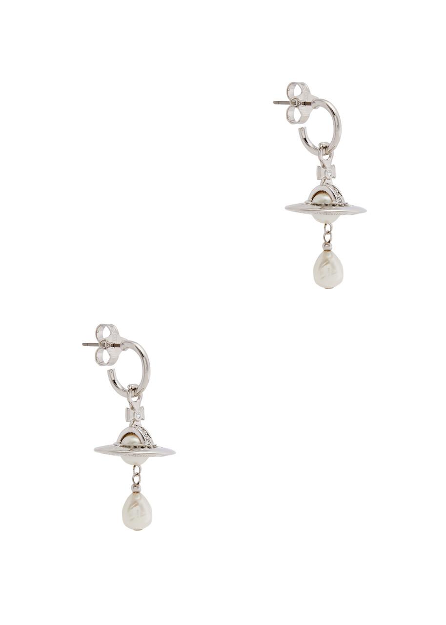 Vivienne Westwood Aleksa Orb-embellished Hoop Earrings in Vivienne Westwood Aleksa Orb-embellished Hoop Earrings in
