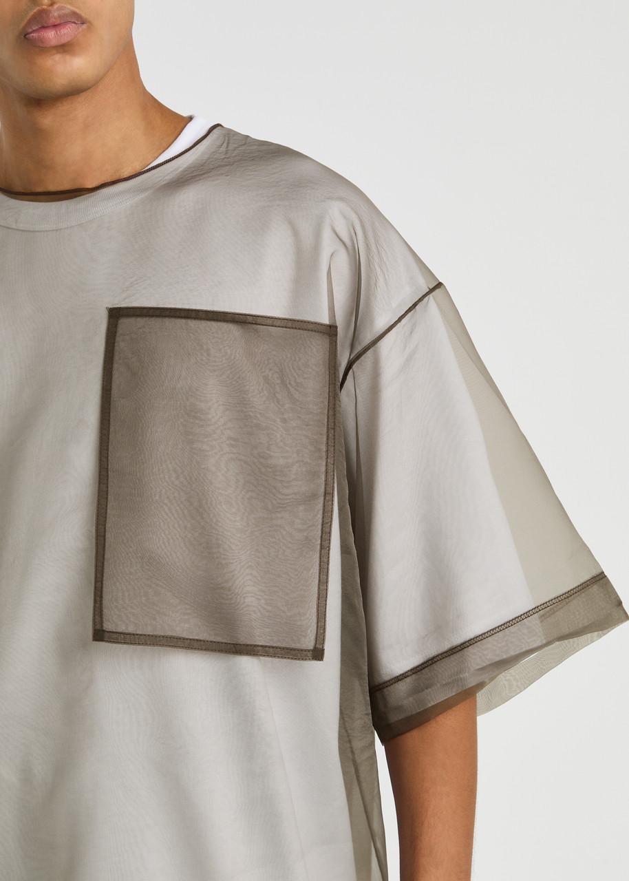 Dries Van Noten Heaton Cotton-Blend And Organza T-Shirt in Dries Van Noten Heaton Cotton-Blend And Organza T-Shirt in