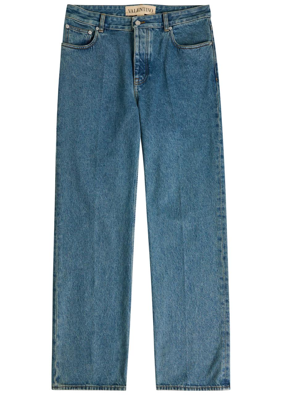デニム・ジーパン VALENTINO STRAIGHT-LEG DENIM JEANS Valentino Garavani - 5-pocket straight-leg jeans Denim - The