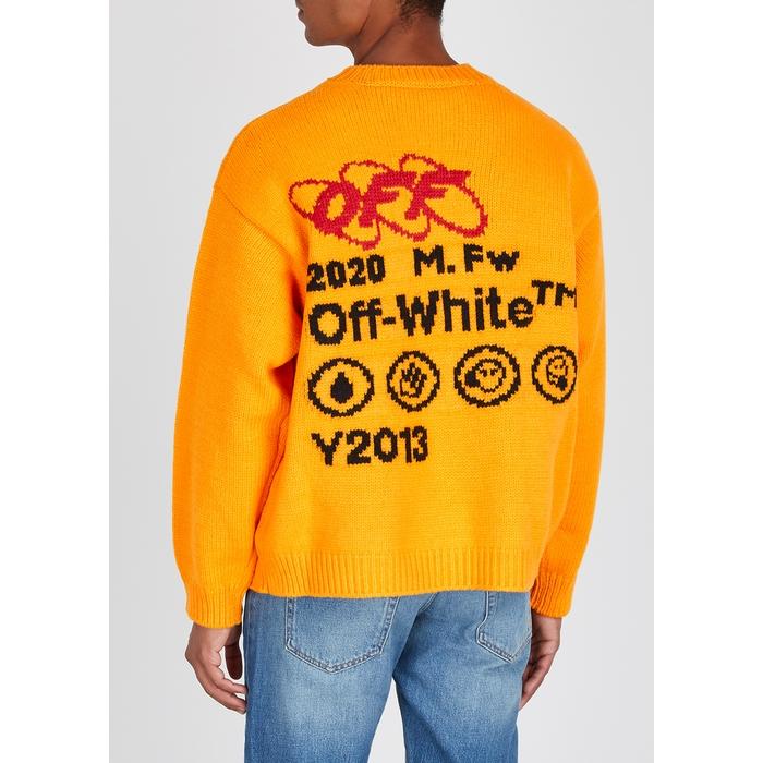 off white yellow sweater